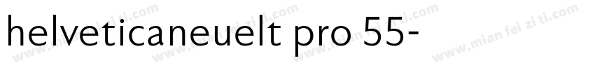 helveticaneuelt pro 55字体转换